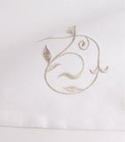 Dea Linen embroidered scroll napkin 45cm x 45cm - British product