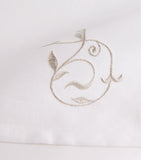 Dea Linen embroidered scroll napkin 45cm x 45cm - British product