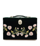 Wolf Zoe large jewellery box with floral embroidery, UK version