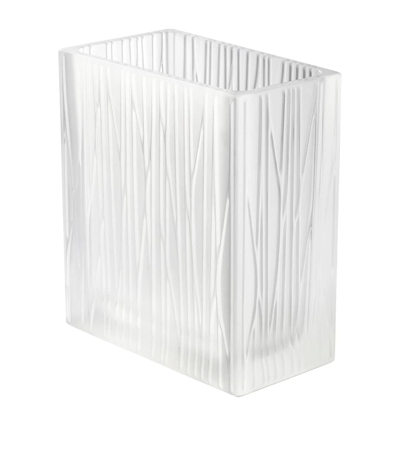 Lalique Edificio crystal vase 32cm by Rudy Ricciotti, UK version