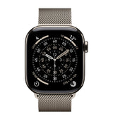 Harrods Apple Watch Series 11 Titanium with Natural Milanese Loop Smartwatch 42mm Medium/Large- Buy online at McGrocer