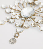 Harrods embellished snowflake tree decoration with crystals (British brand)