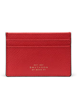 Harrods Smythson Panama Leather Card Holder- Buy online at McGrocer