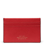Smythson Panama calf leather card holder 12x7cm (British brand)