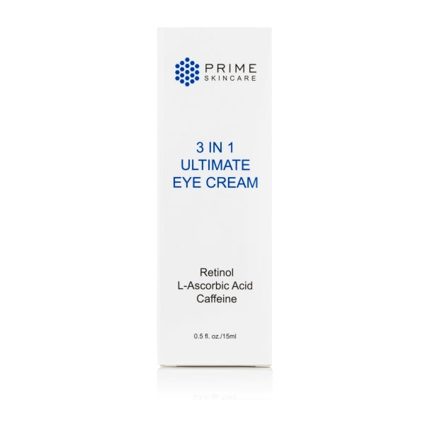 Prime Skincare 3-in-1 Eye Cream 15ml, imported from the UK