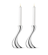 Harrods Georg Jensen Cobra Medium Candle Holder Set of 2- Buy online at McGrocer