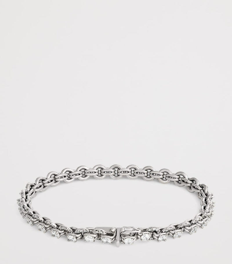 Spinelli Kilcollin white gold and diamond Lumia bracelet (British brand)