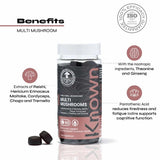Known Nutrition multi mushroom vegan gummies 60 count, UK version