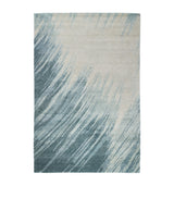 Harrods The Rug Company Wool-Bamboo Silk Splash Sea Area Rug 2.74m x 1.83m- Buy online at McGrocer