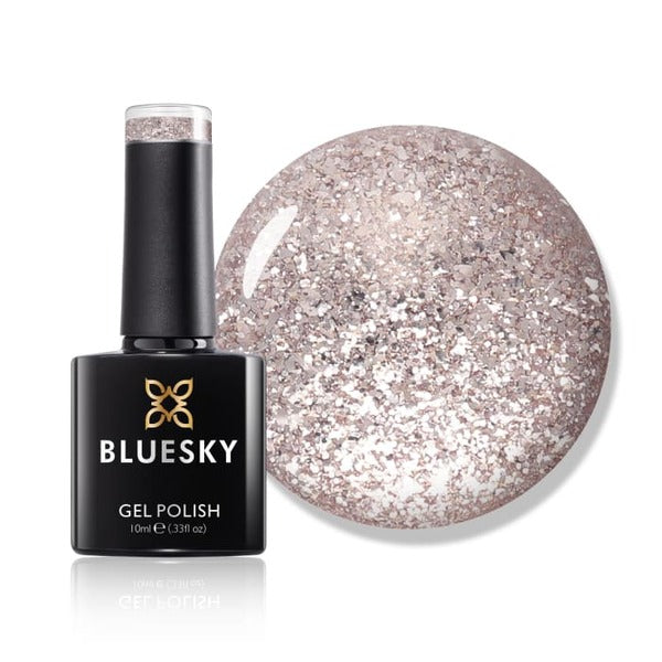 Bluesky Gel Polish Crystal Clear Glitter - British product