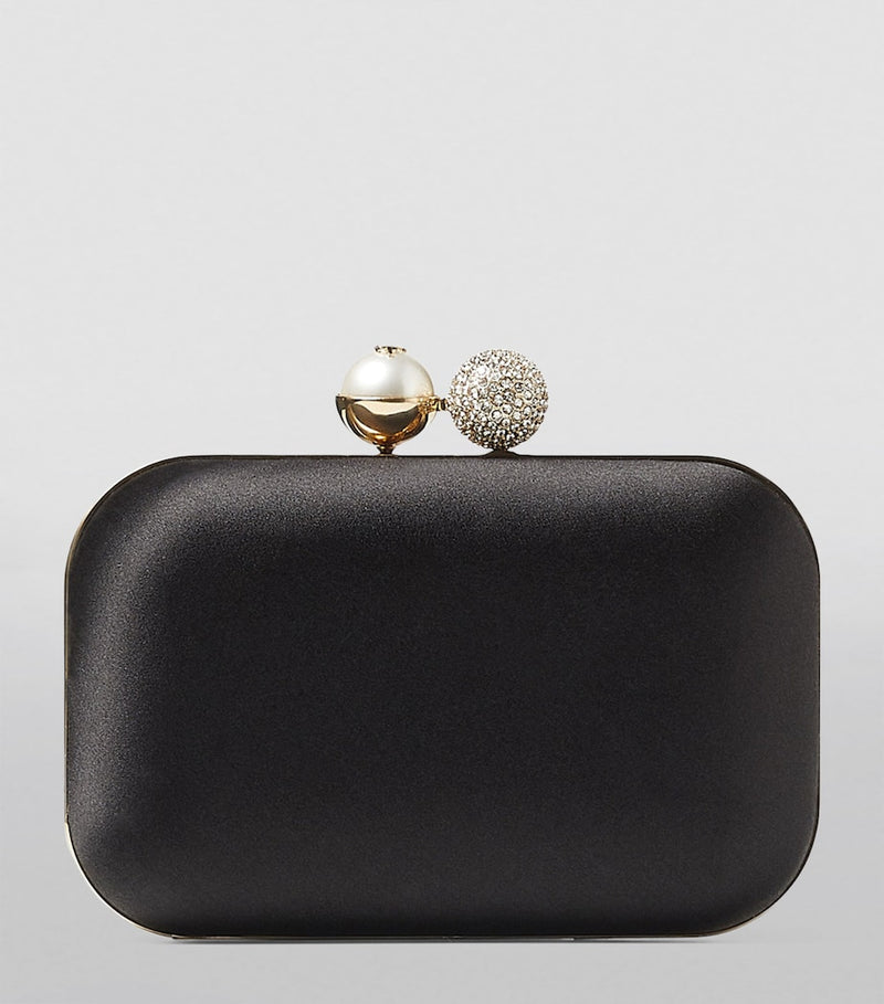 Jimmy Choo Cloud clutch bag with crystal dome clasp, imported from the UK