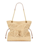 Harrods Saint Laurent Raffia Jamie Shopping Bag- Buy online at McGrocer