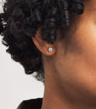 Harrods rose gold diamond stud earrings, UK version
