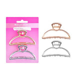 Superdrug Brushworks Elegant Metal Claw Clips Hair Accessories - 2 Pack- Buy online at McGrocer