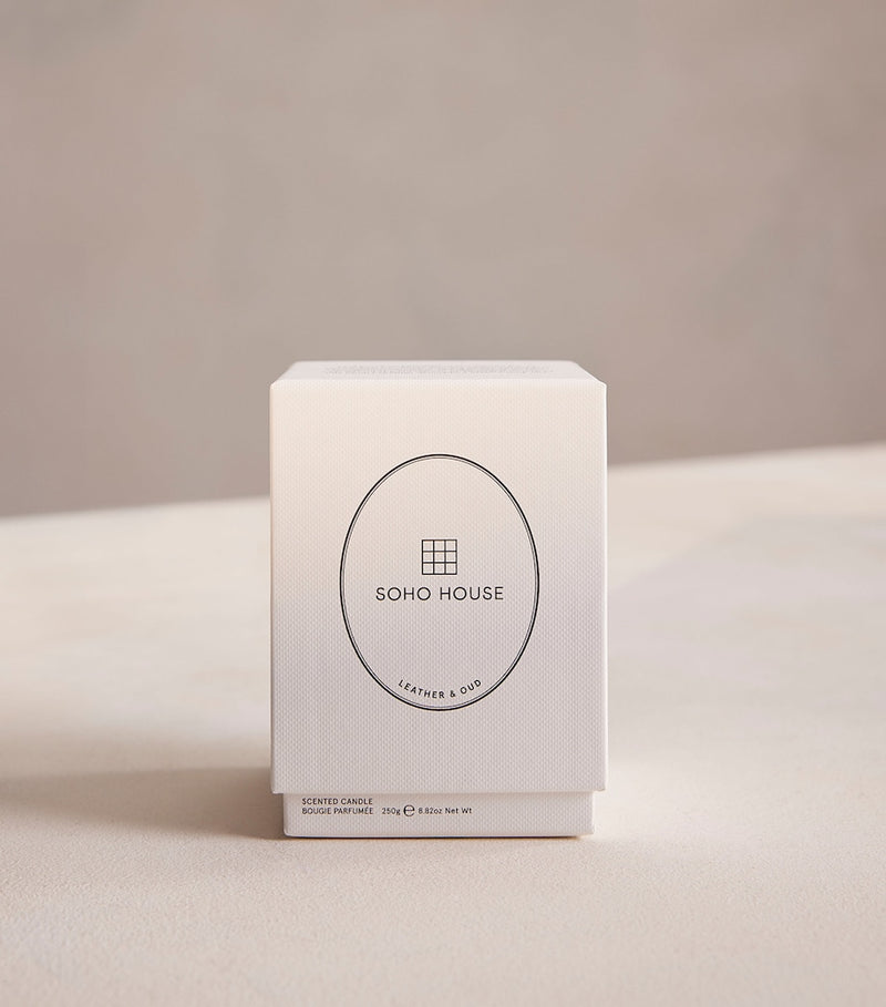 Soho Home Leather & Oud Candle 250g (British brand)