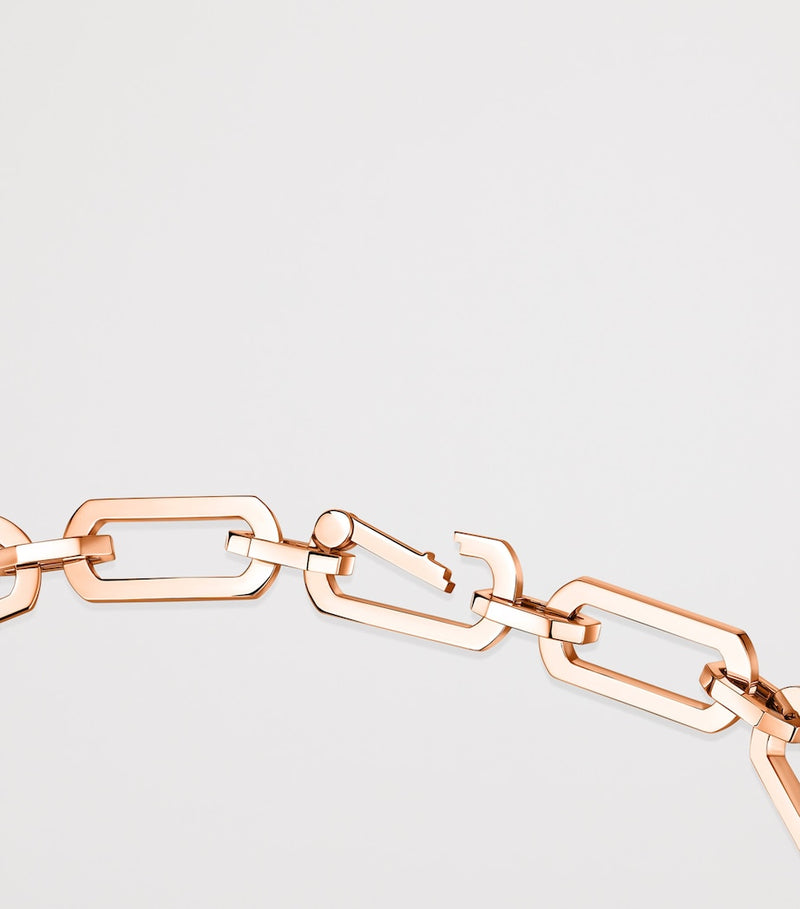 Messika So Move XL pink gold diamond chain necklace 8.18ct, UK version