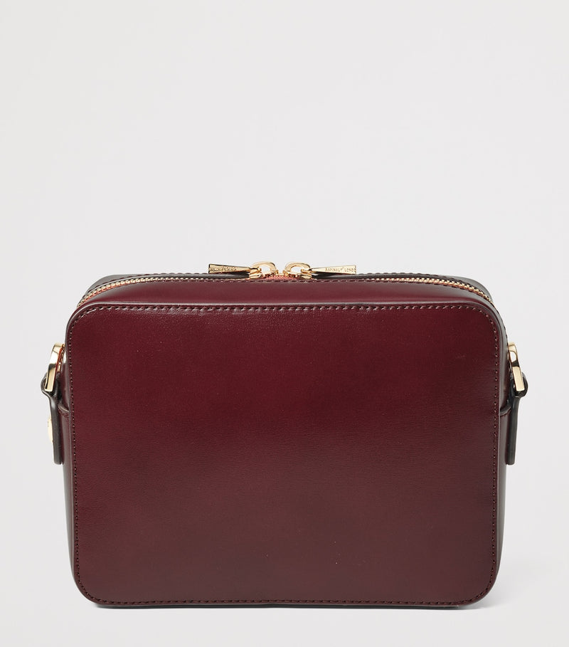 Aspinal of London leather slot weave camera bag, British brand