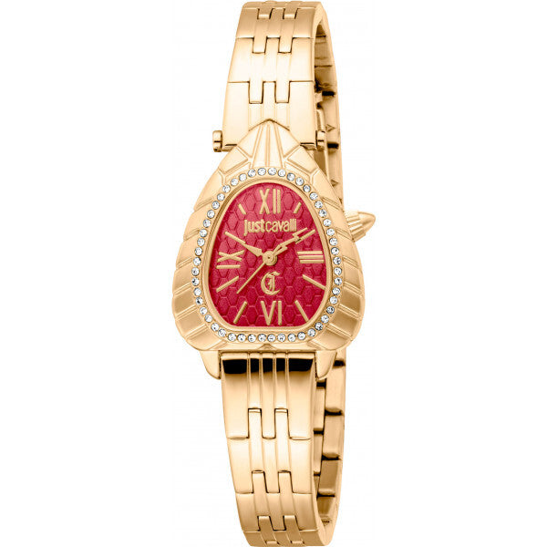 Just Cavalli Gold Ladies Animalier Perla Watch - British product
