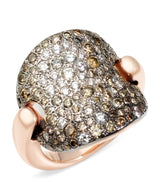 Harrods Pomellato Rose Gold and Diamond Sabbia Ring- Buy online at McGrocer