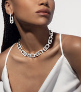 Harrods Messika So Move White Gold and Diamond XL Drop Earrings (0.37ct)- Buy online at McGrocer