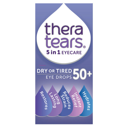 Theratears 5 in 1 Eyecare Dry or Tired Eye Drops 50+ 10ml GOODS Sainsburys   