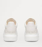 McQueen leather oversized sneakers with platform sole, imported from the UK
