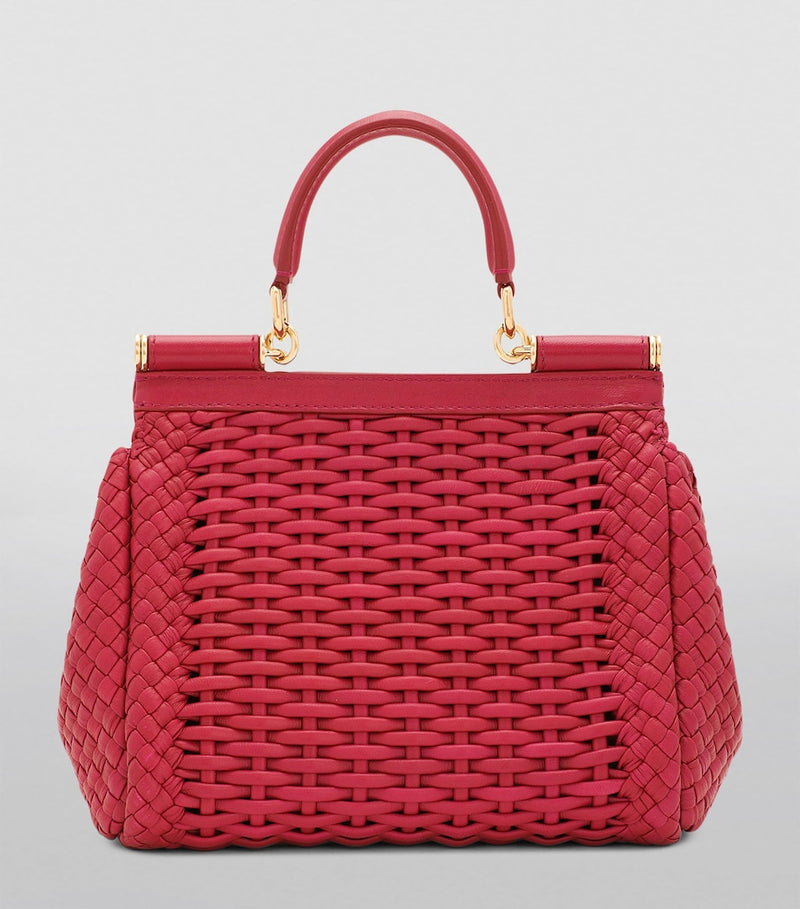 Dolce&Gabbana Sicily top-handle bag woven leather (British brand)