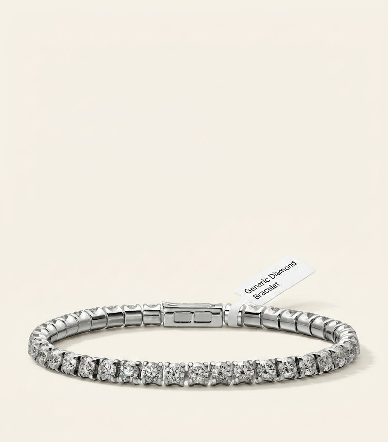 Cartier white gold diamond Essential Lines bracelet (British brand)