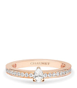 Harrods Chaumet Joséphine Éclat d'Éternité Rose Gold and Diamond Ring- Buy online at McGrocer