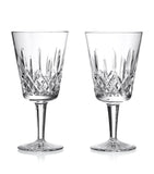 Waterford Lismore medium crystal goblets set of 2 360ml (British brand)
