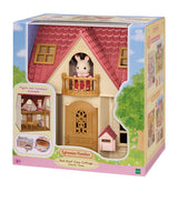 Harrods Sylvanian Families Red Roof Cosy Cottage Dollhouse 28.5cm x 26cm x 20.5cm- Buy online at McGrocer