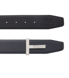 Tom Ford leather reversible T Ridge belt (British brand)