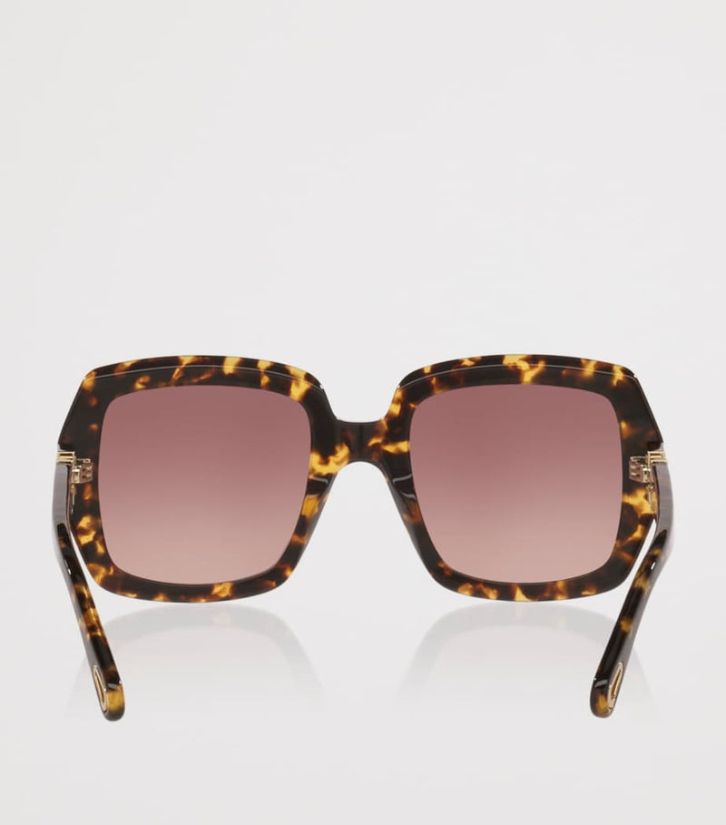 Chloé CH0301S rectangle acetate sunglasses, UK version