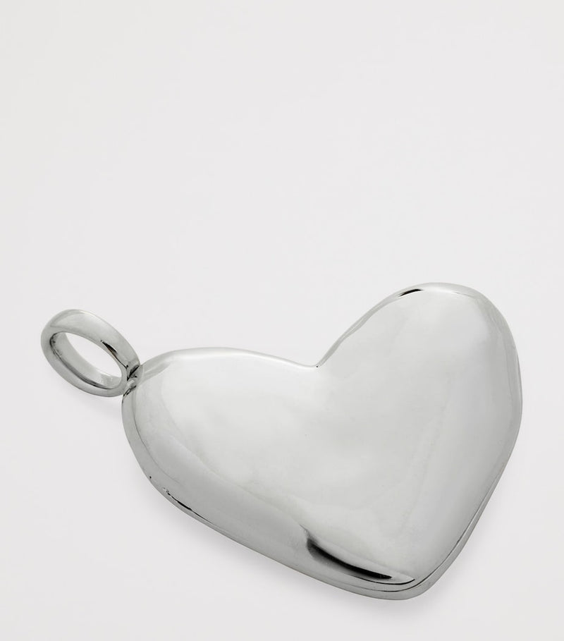 Monica Vinader sterling silver heart locket pendant - British product