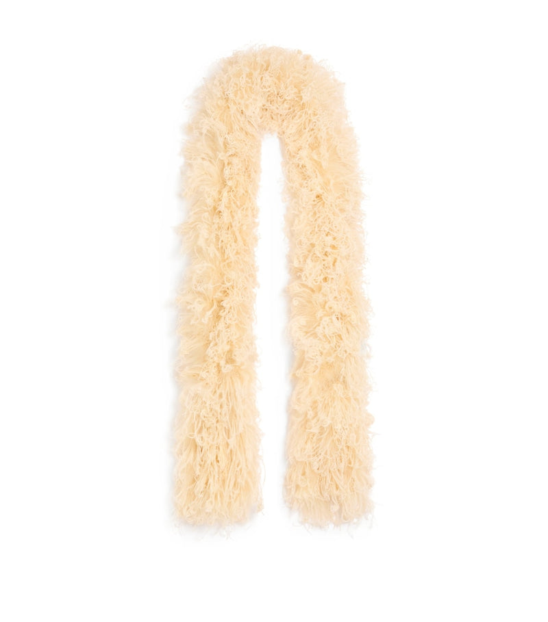 Valentino Garavani feather scarf with ostrich and turkey feathers, UK version
