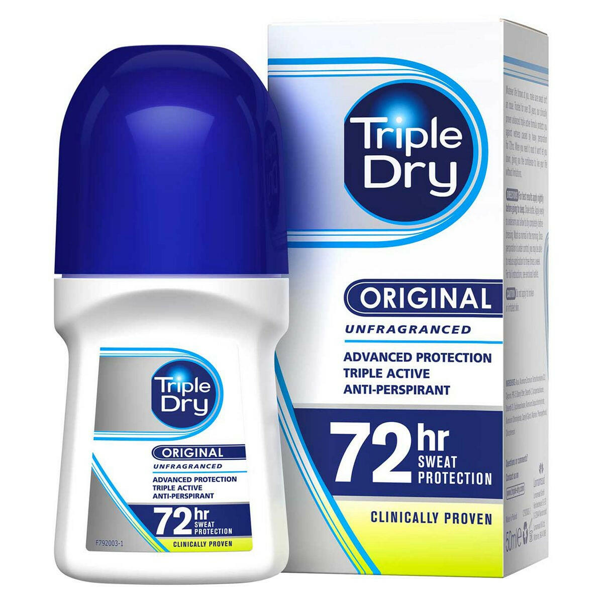 Triple Dry Fragrance-free Antiperspirant Roll On 50ml GOODS Boots