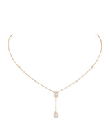 Harrods Messika My Twin Rose Gold and Diamond Pendant Necklace (0.36ct)- Buy online at McGrocer