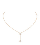 Messika rose gold diamond pendant necklace 0.36ct, UK version