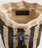 Valentino Garavani small raffia bucket bag (British brand)