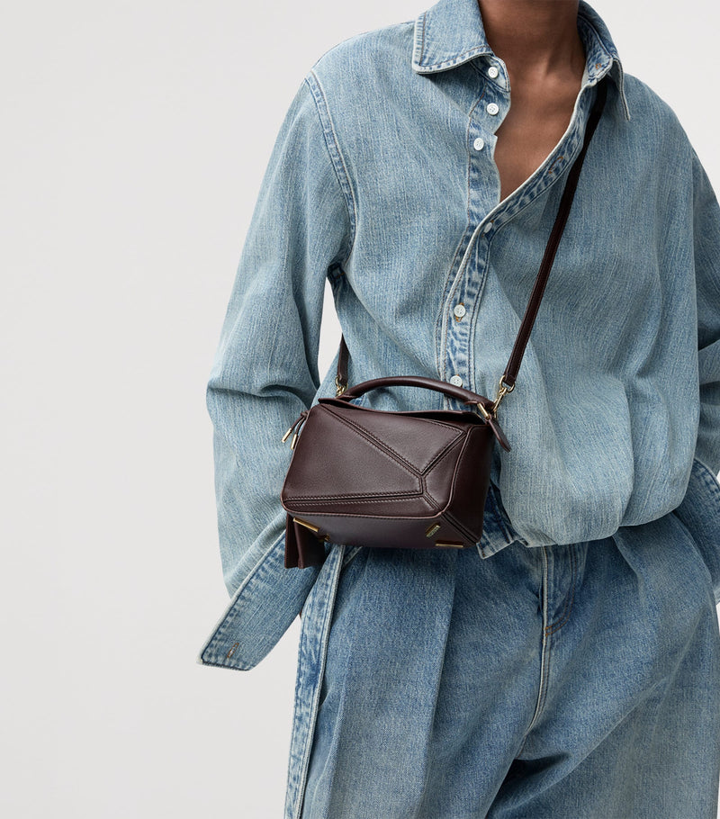 LOEWE Mini Puzzle featherlight lambskin bag - British product