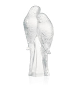 Harrods Lalique Crystal Parakeets Sculpture Decorative Art- Buy online at McGrocer