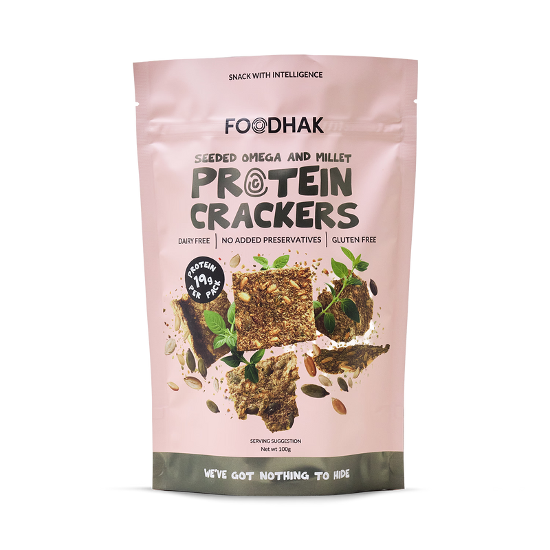 Seeded Omega & Millet Crackers (British brand)