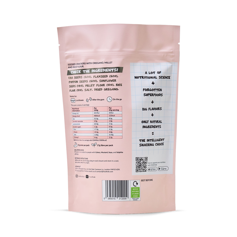Seeded Omega & Millet Crackers (British brand)