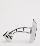 Tateossian sterling silver and lapis cufflinks, imported from the UK