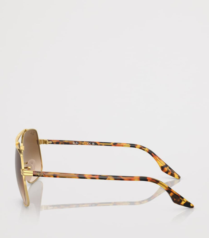 Ray-Ban rounded pilot sunglasses (British brand)