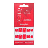 Superdrug Nail HQ Red False Toenails (24 Pieces)- Buy online at McGrocer