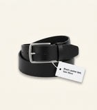 Balenciaga leather logo belt, UK version