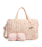 Bonpoint quilted bowling bag pastel floral print (British brand)