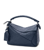 LOEWE Puzzle handbag small ostrich leather, imported from the UK