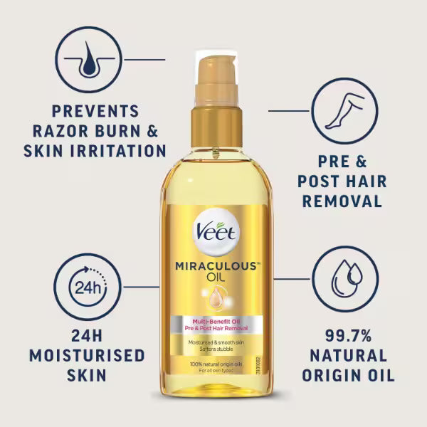 Veet Expert Miraculous Oil Shaving Oil 100ml (British brand)